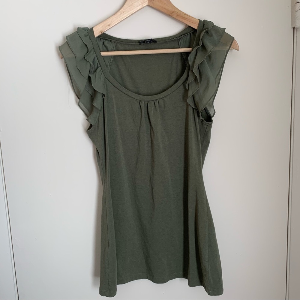 Euc Express Flutter Sleeve Top - image 1